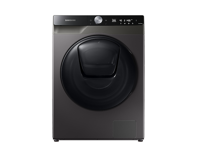 Buy Samsung WD10T784DBX/SP now. QuickDrive™, 10.5kg, Washer Dryer, 4 Ticks in inox from front view