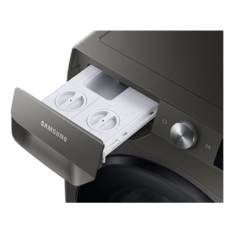 Get WD90T634DBN/SP now. Auto Detergent Dispenser of EcoBubble™, 9Kg, Washer Dryer, 4 Ticks seen from top