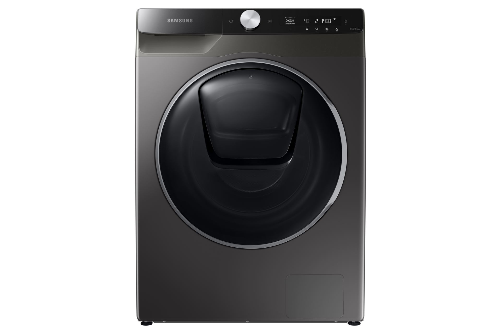 Shop for Samsung WD95T984DSX/SP now. QuickDrive™, 9.5Kg, Washer Dryer, 4 Ticks in gray viewed from front