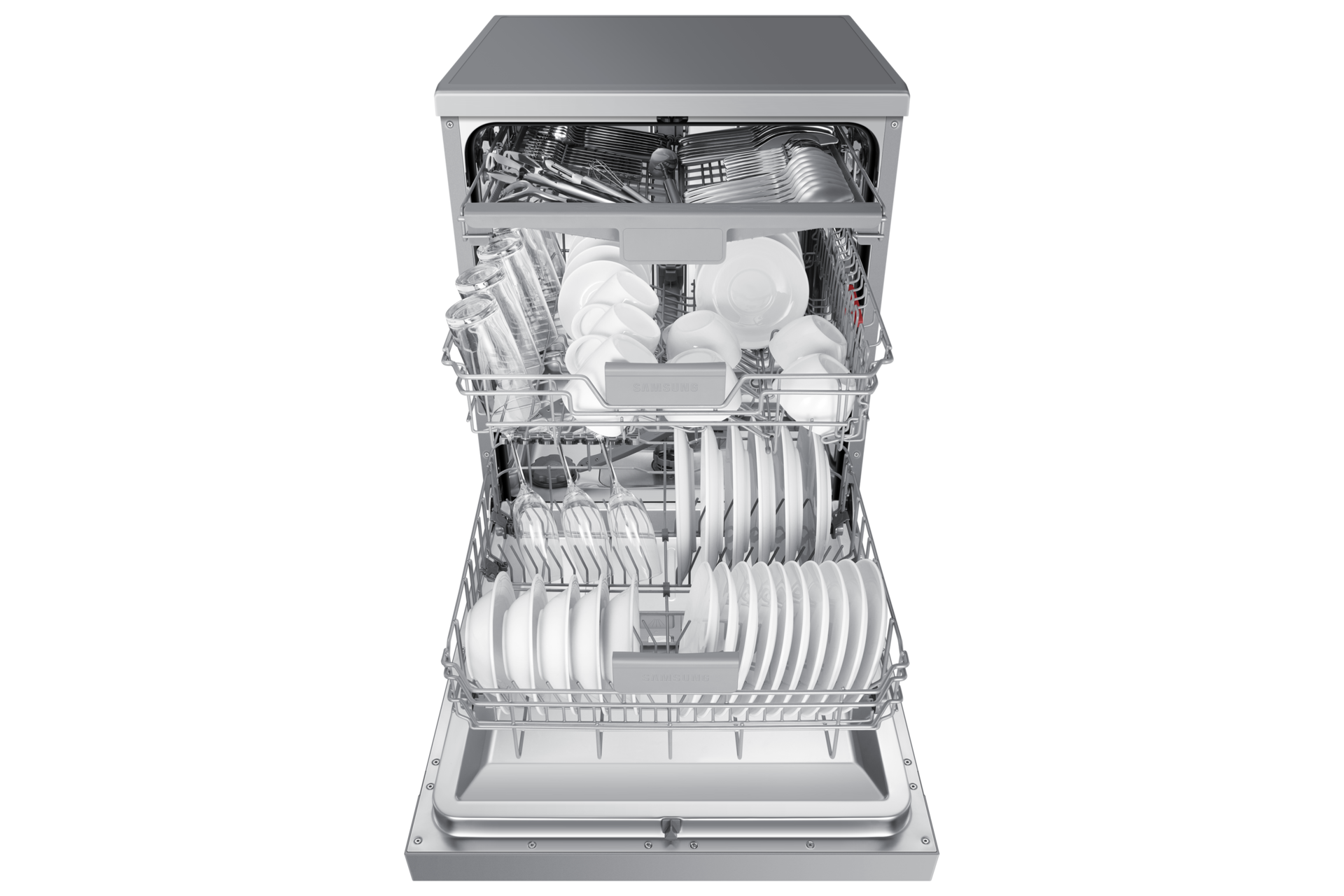 DW6500AM EU D Grade  Energy Efficiency  Dishwasher with High Energy Efficiency, Flex Load, Auto Open Front-Open3 Silver 