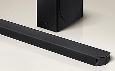 Close-up view of Soundbar sets