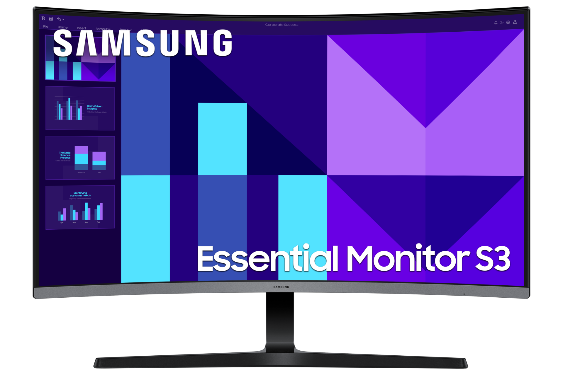 80 cm (32") Essential monitor S3 S39GD FHD 100Hz Front3 Black 