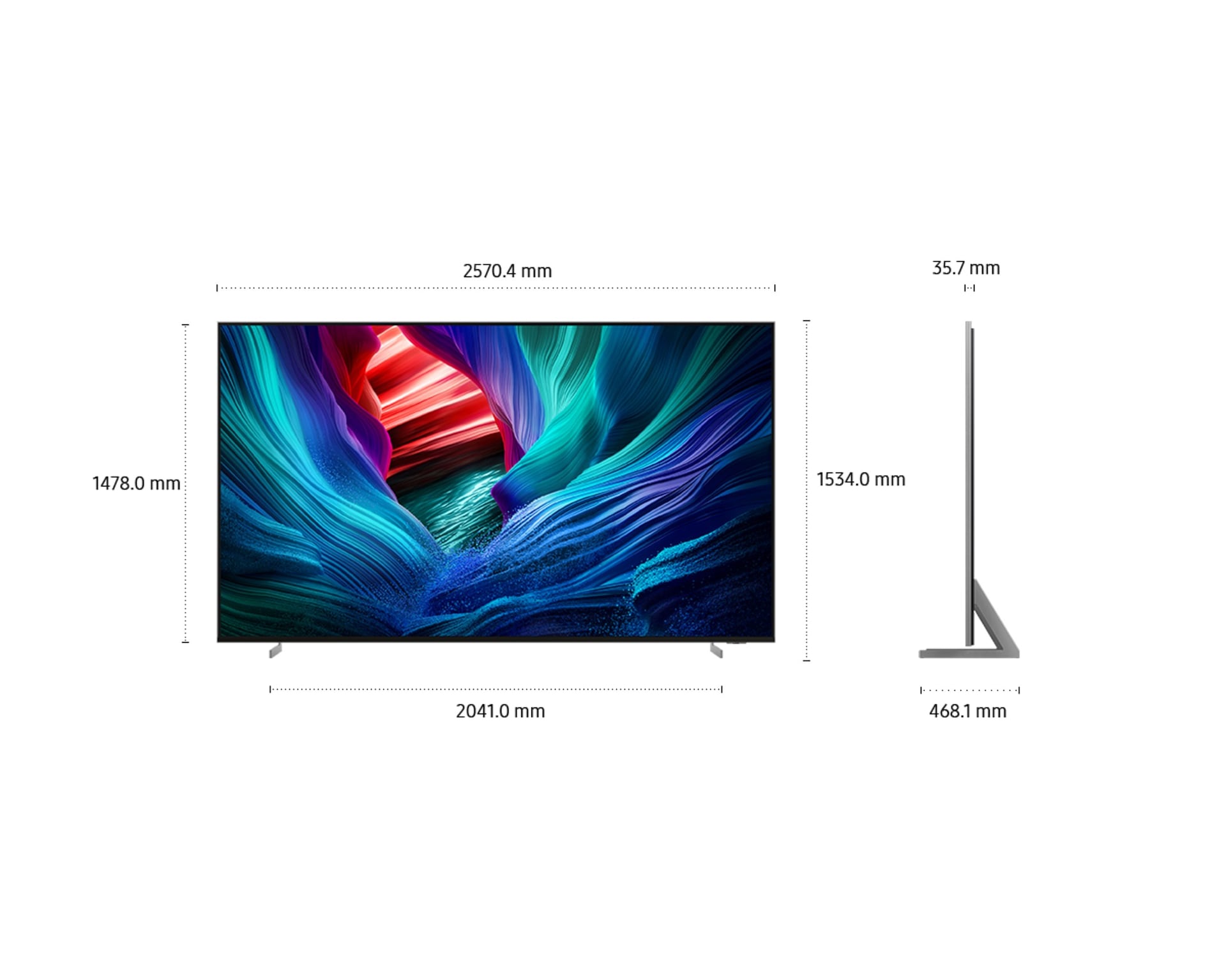 115" Micro RGB R95H 4K Samsung Vision AI Smart TV (2025) Black