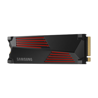 990 PRO z odvodnikom toplote PCIe 4.0 M.2 SSD desni pogled z odvodnikom toplote, črn 
