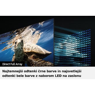 QLED TV Q80B z Direct Full Array poudari kontrast slike