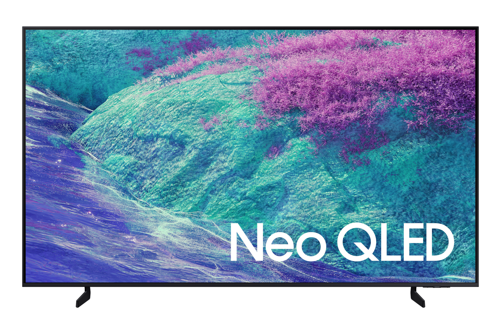 {size}\" Neo QLED QN1EF 4K Samsung Vision AI Smart TV (2025) Front Black 