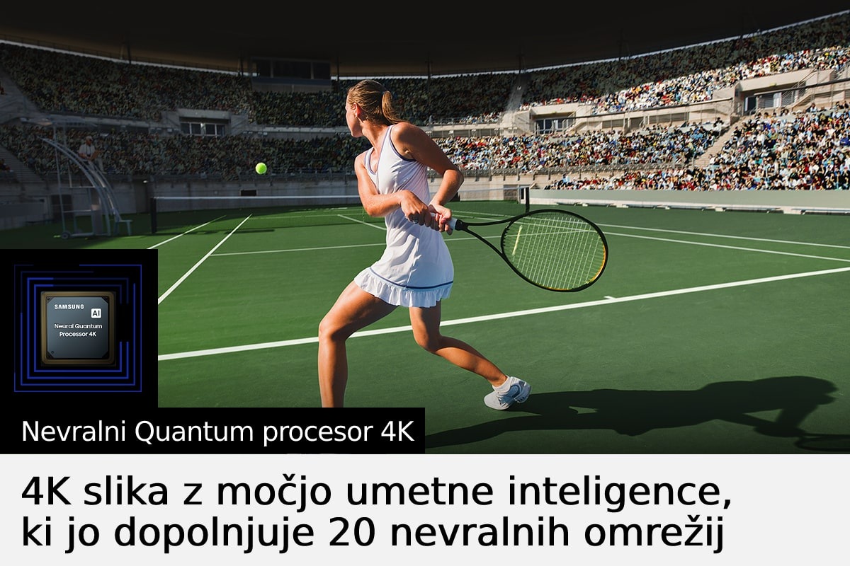 OLED TV S95B s Samsung zmogljivim nevralnim Quantum procesorjem 4K izboljša vsebine