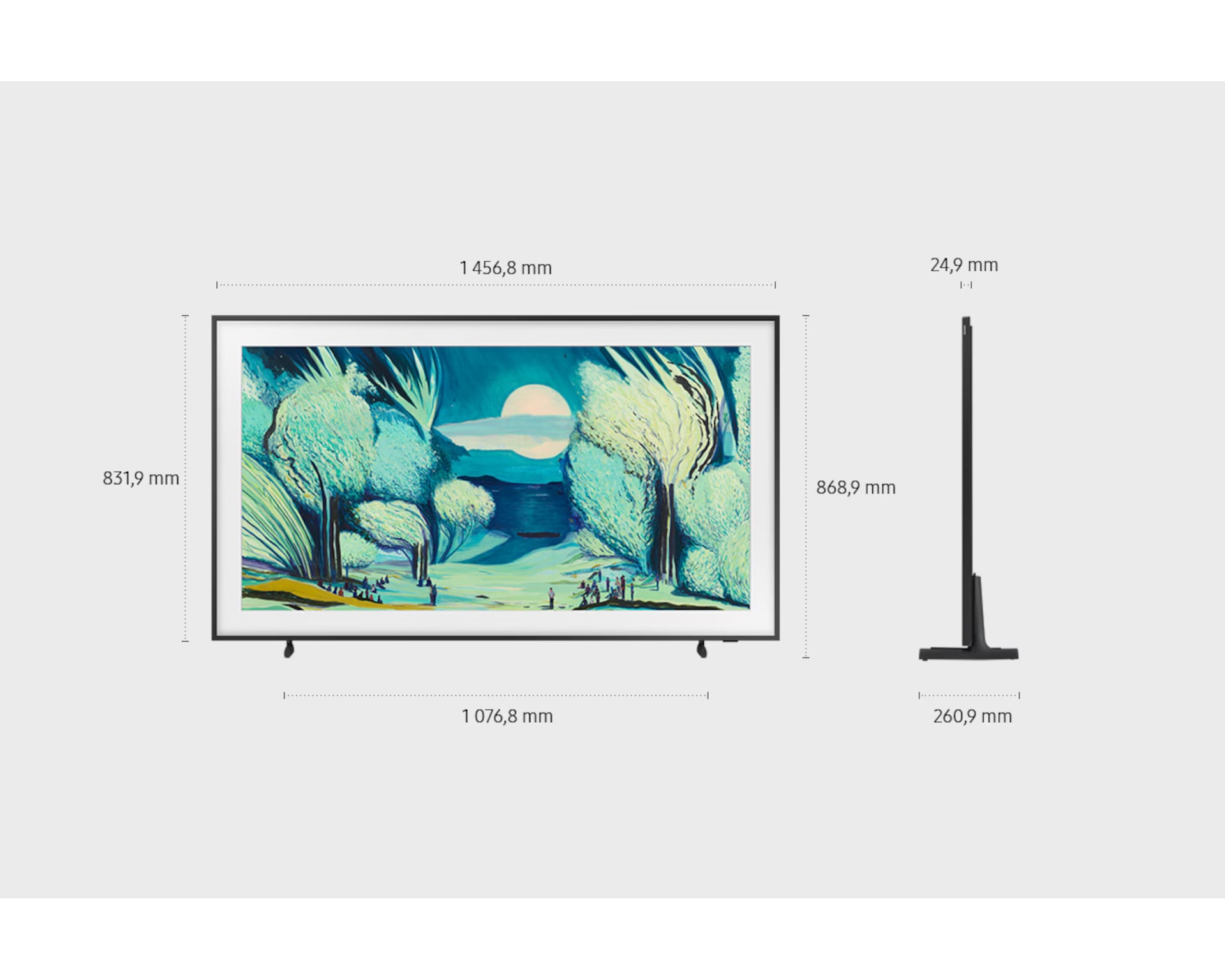 163 cm (65") The Frame 4K Samsung Vision AI Smart TV LS03F (2025) Crna