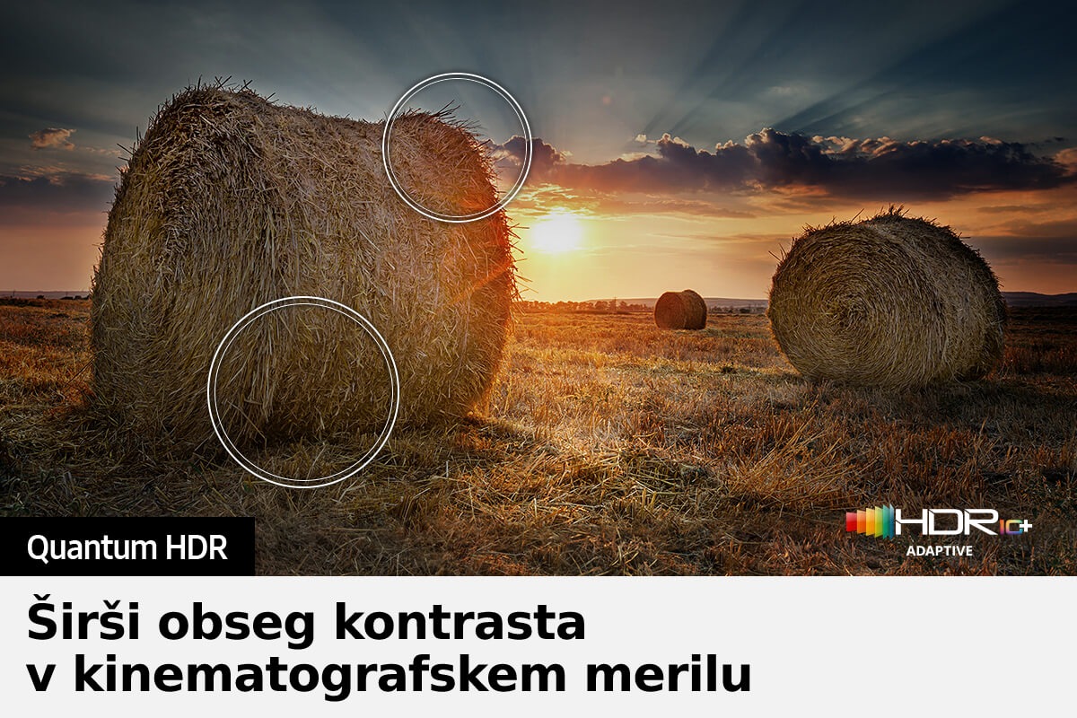QLED TV Q60B s Quantum HDR lahko razkrije drobne podrobnosti slike