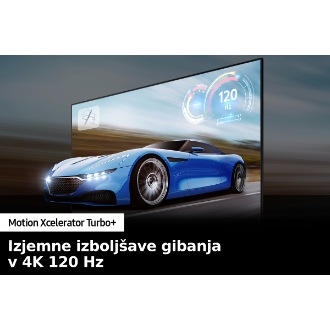 QLED TV Q70B z Motion Xcelerator Turbo+ razločno prikaže igrani prizor.