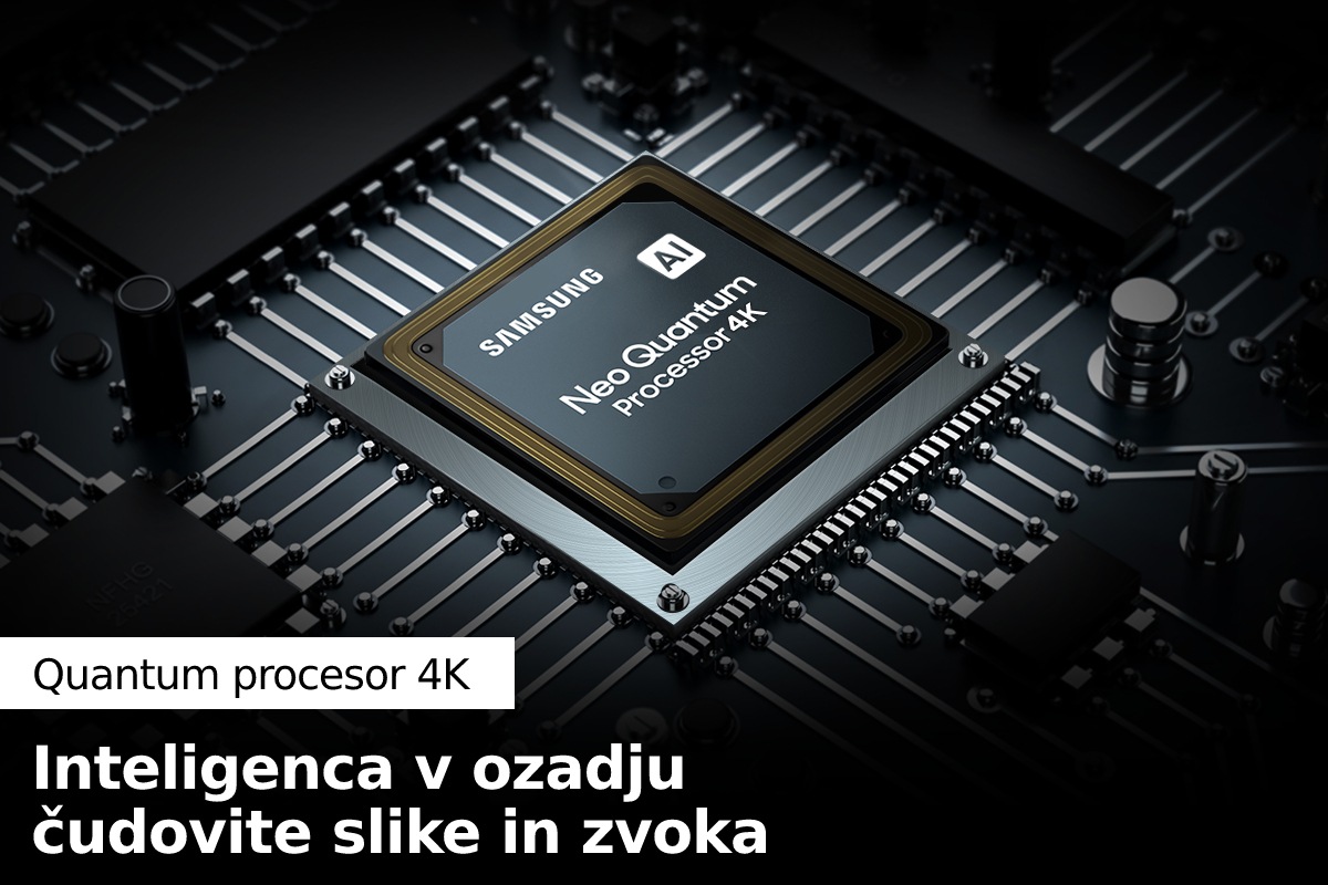 QLED TV Q80B s Samsung zmogljivim Quantum procesorjem 4K izboljša vsebine
