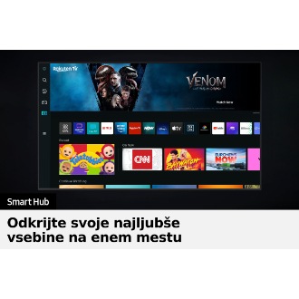 Neo QLED TV QN85B z novim uporabniškim vmesnikom Smart Hub prikazuje najrazličnejše OTT storitve in vsebine