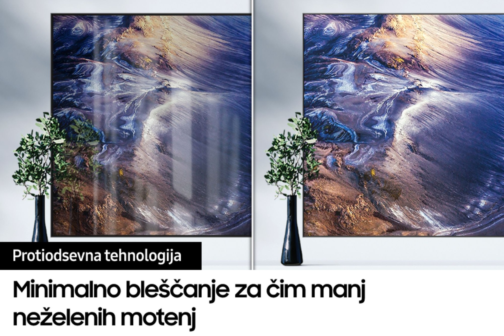 Neo QLED TV QN90C z protiodsevnim zaslonom prikazuje jasno sliko