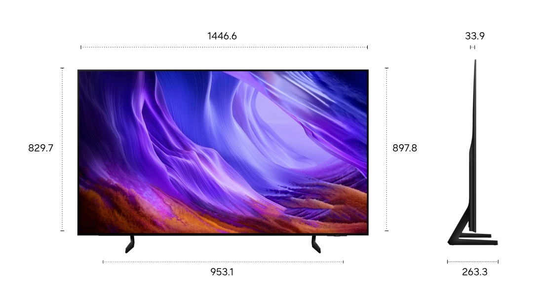 65" OLED S83H 4K Samsung Vision AI Smart TV (2026) Graphite