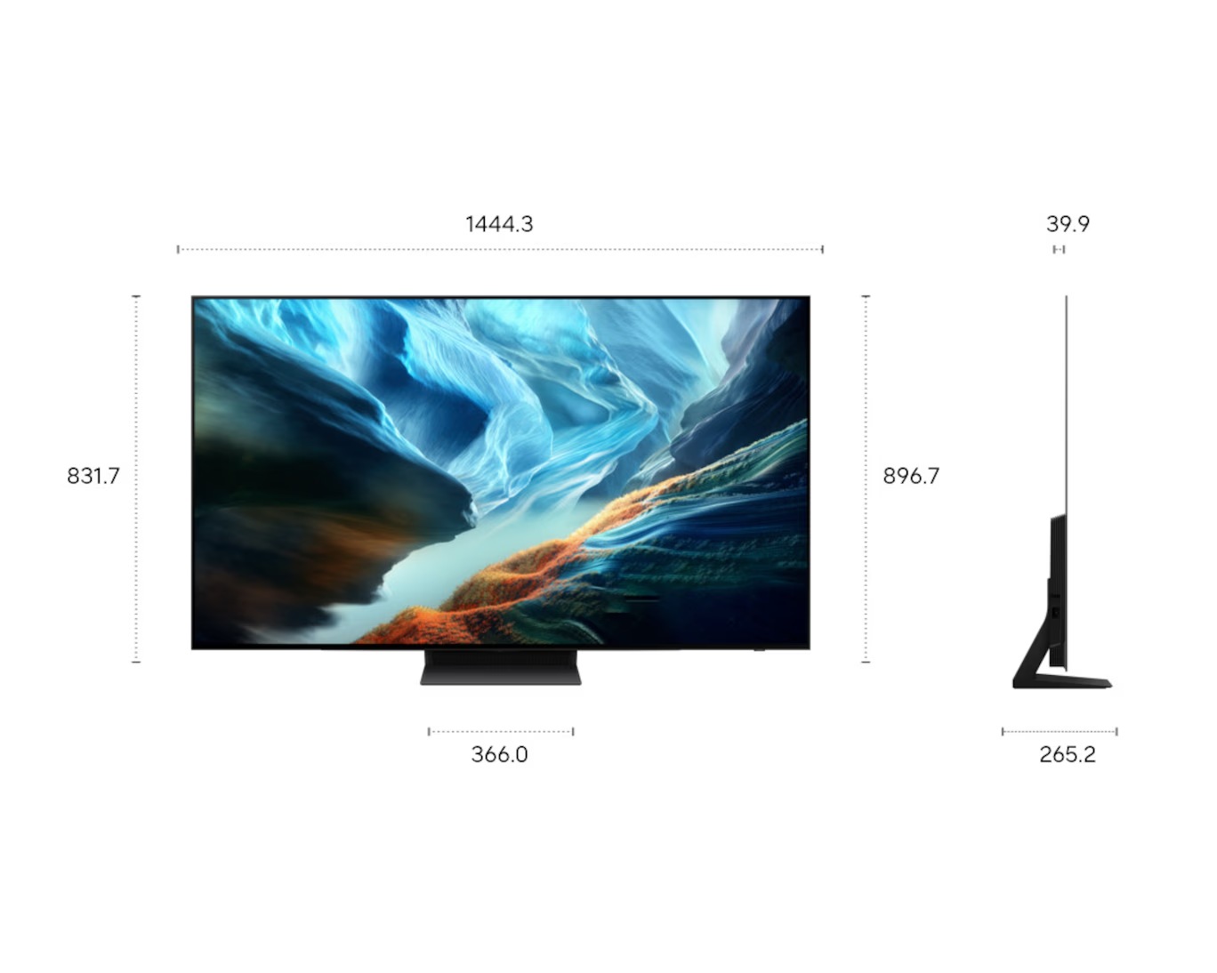 65" OLED S90H 4K Samsung Vision AI Smart TV (2026) Grafiti