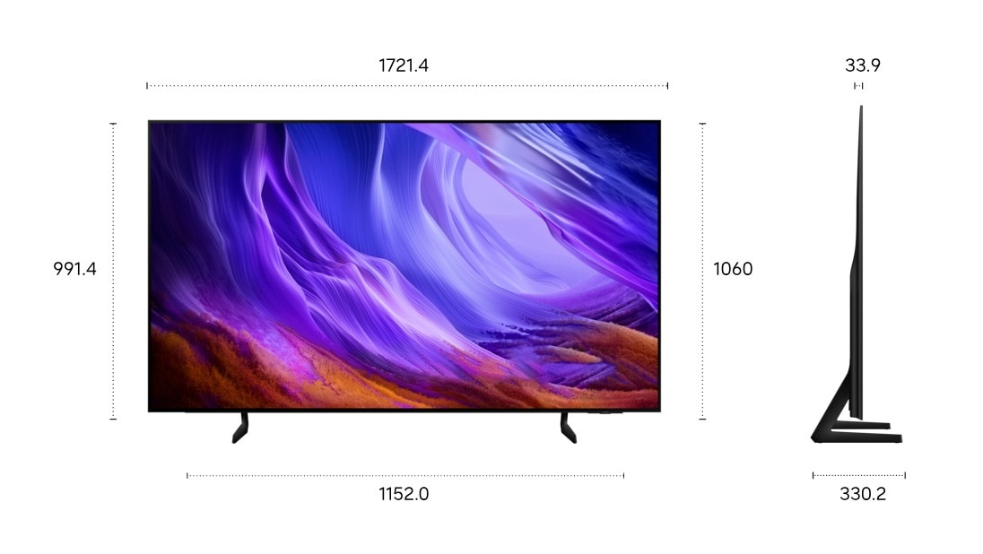 77" OLED S85H 4K Samsung Vision AI Smart TV (2026) Grafiti