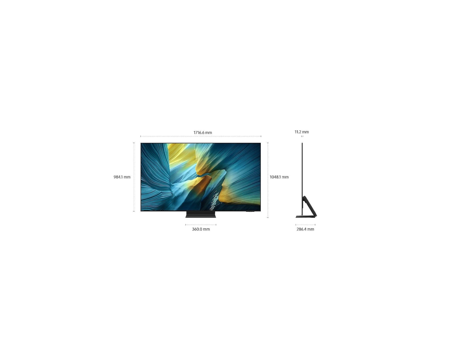 77" OLED S95F 4K Samsung Vision AI Smart TV (2025) Graphite