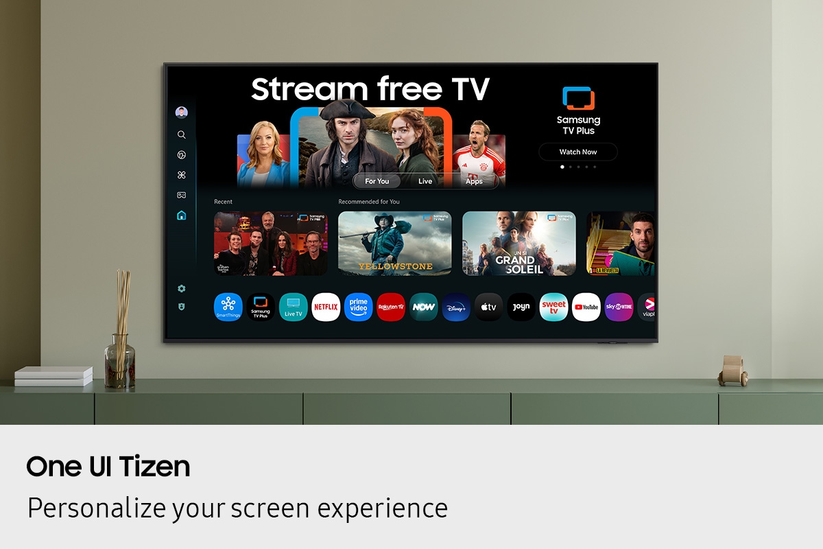 55" Crystal UHD U8092 4K Smart TV (2025) Black