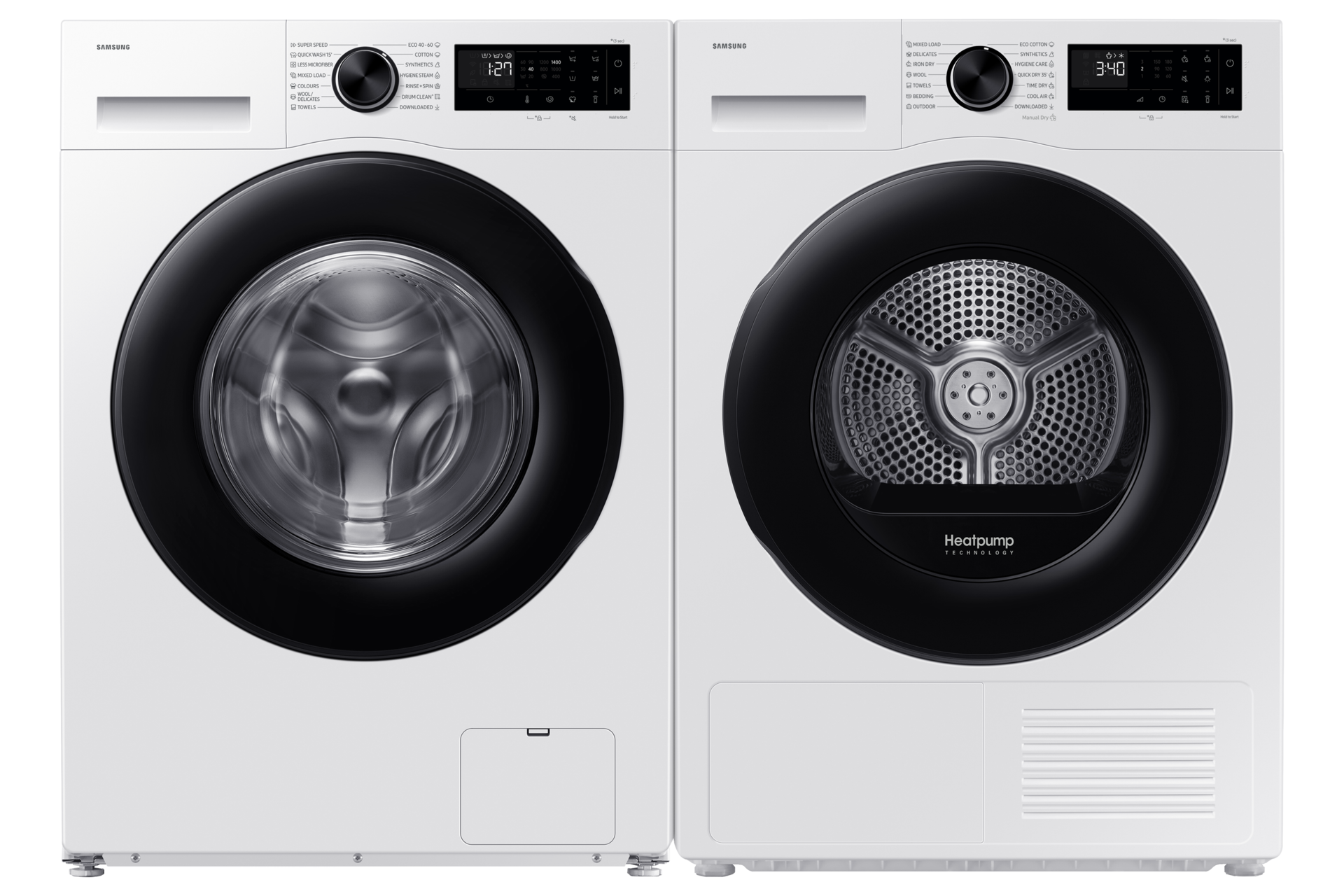 Pralni stroj s SmartThings AI Energy načinom in energijsko učinkovitostjo razreda A WW5000F, 10kg Front-Pair White 