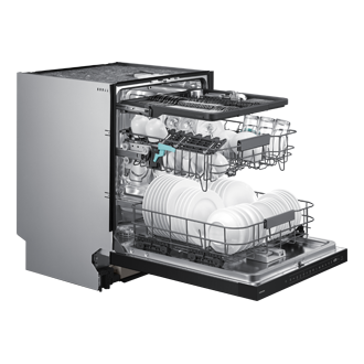 DW90H/24 Freestanding Dishwasher Energy Efficiency and AI Wash ⠀ Dynamic1 Black 