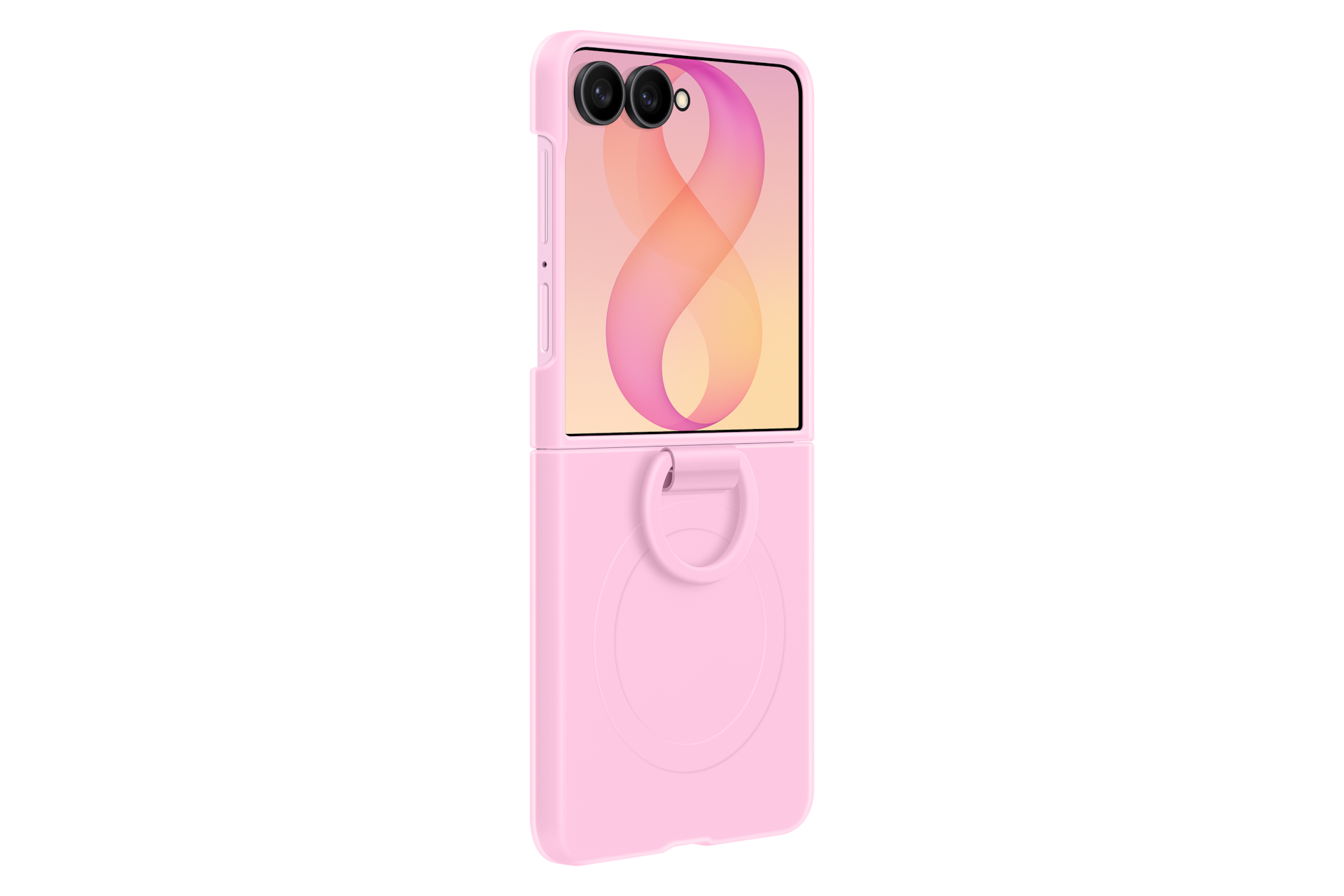 Z Flip8 Silikónový magnetický kryt s držiakom na prst Dynamic Pink 