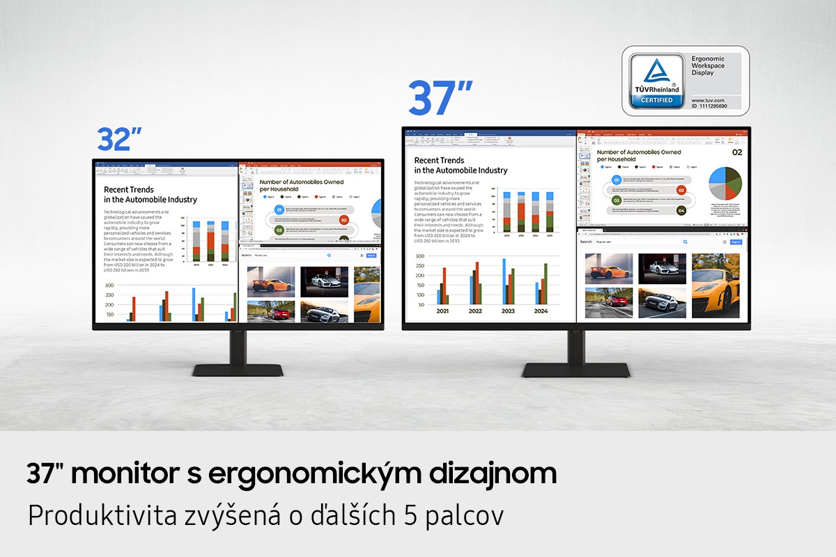 37" Viewfinity S8 (S80UD) UHD Monitor Čierna
