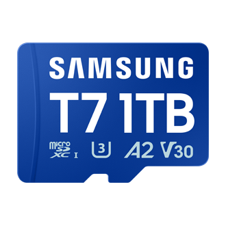 T7 microSD Card microSDXC™ UHS-I Card Front Blue 