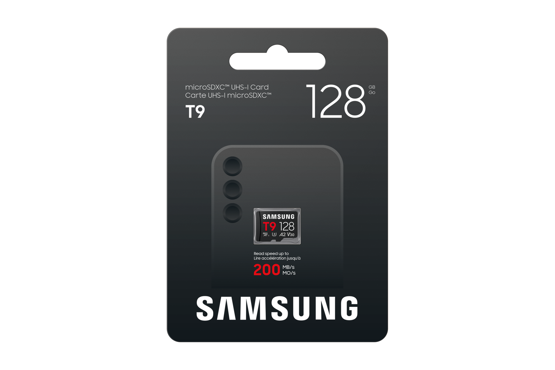 T9 microSD Card microSDXC™ UHS-I Card Front-PKG Black 