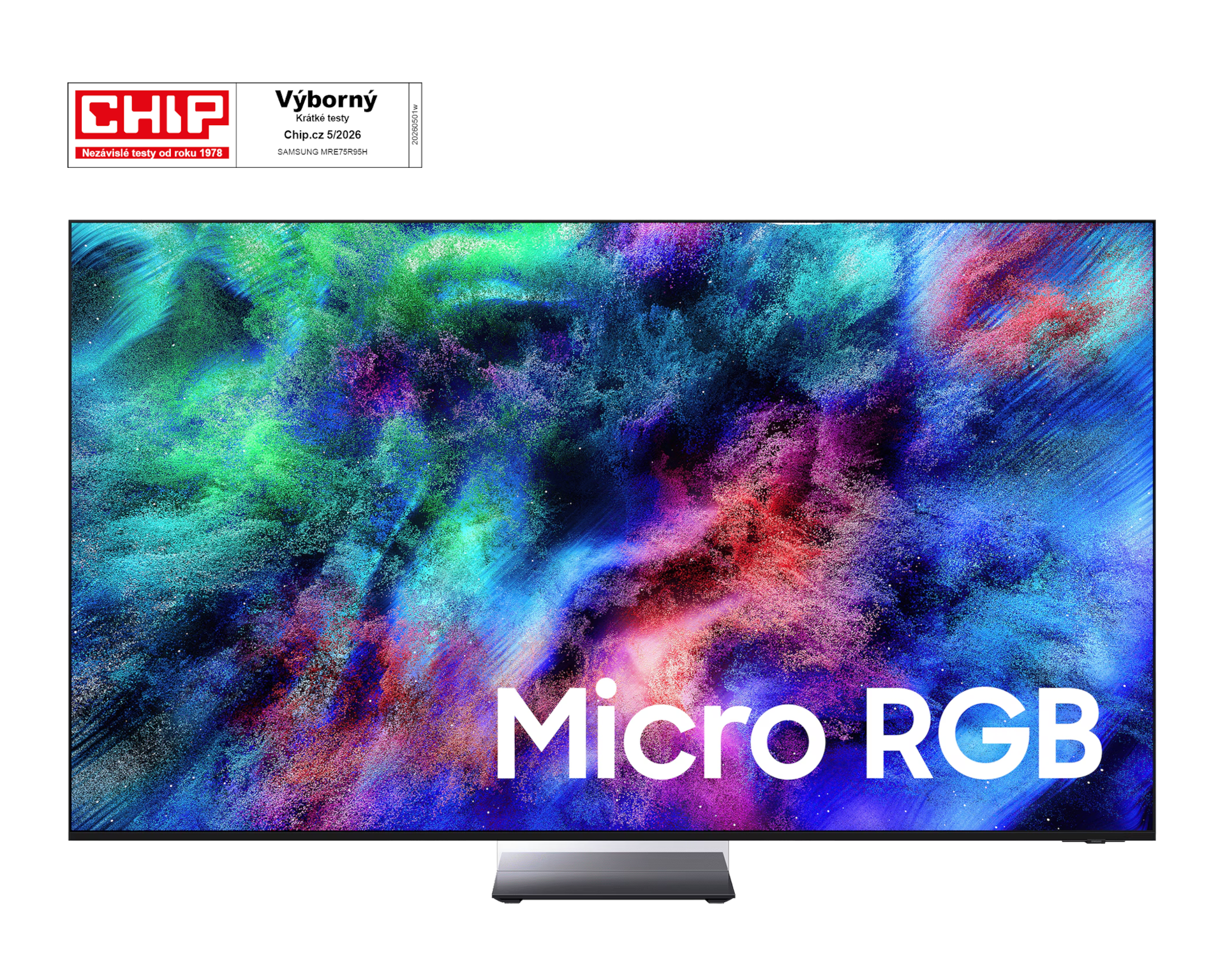 Micro RGB R95H 4K Samsung Vision AI Smart TV (2026) Front Black 