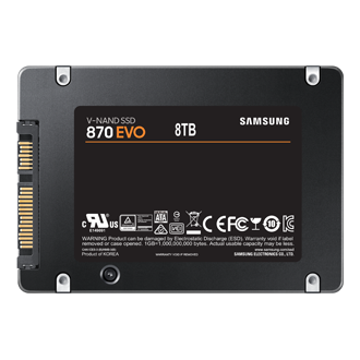 870 EVO SATA 2.5" SSD Back Black 