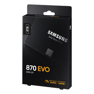 870 EVO SATA 2.5" SSD PKG-R-Perspective Black 
