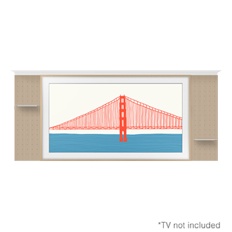 front-center-tv Beige Wood