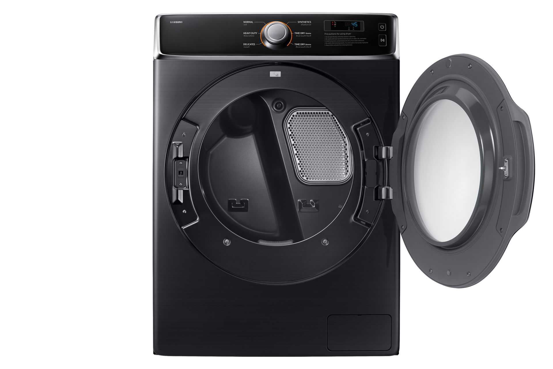 Laundry Dryer with Big Capacity and Durability Front-Open1 Black 