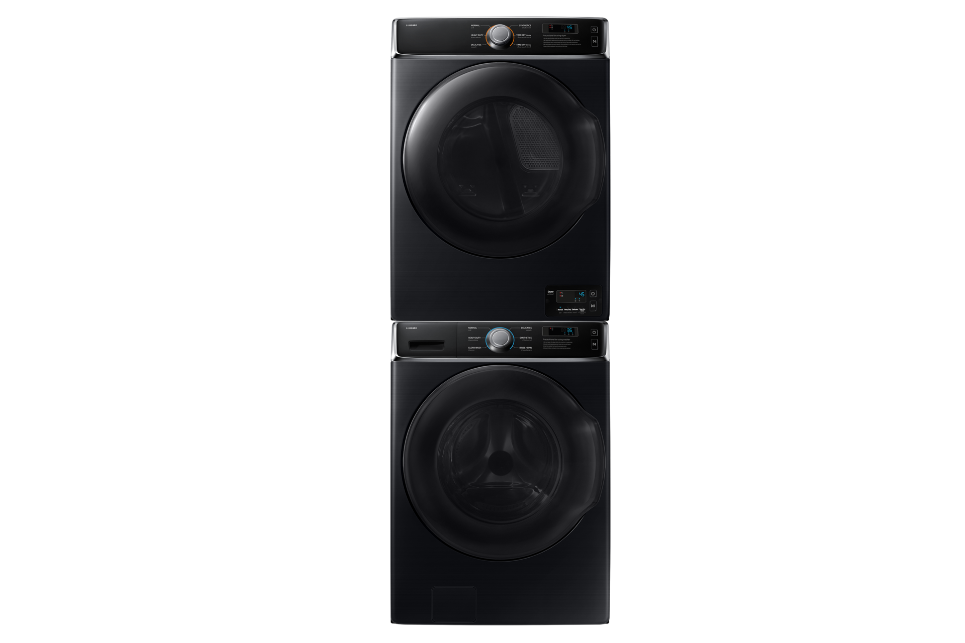 Laundry Dryer with Big Capacity and Durability Front-Pair2 Black 