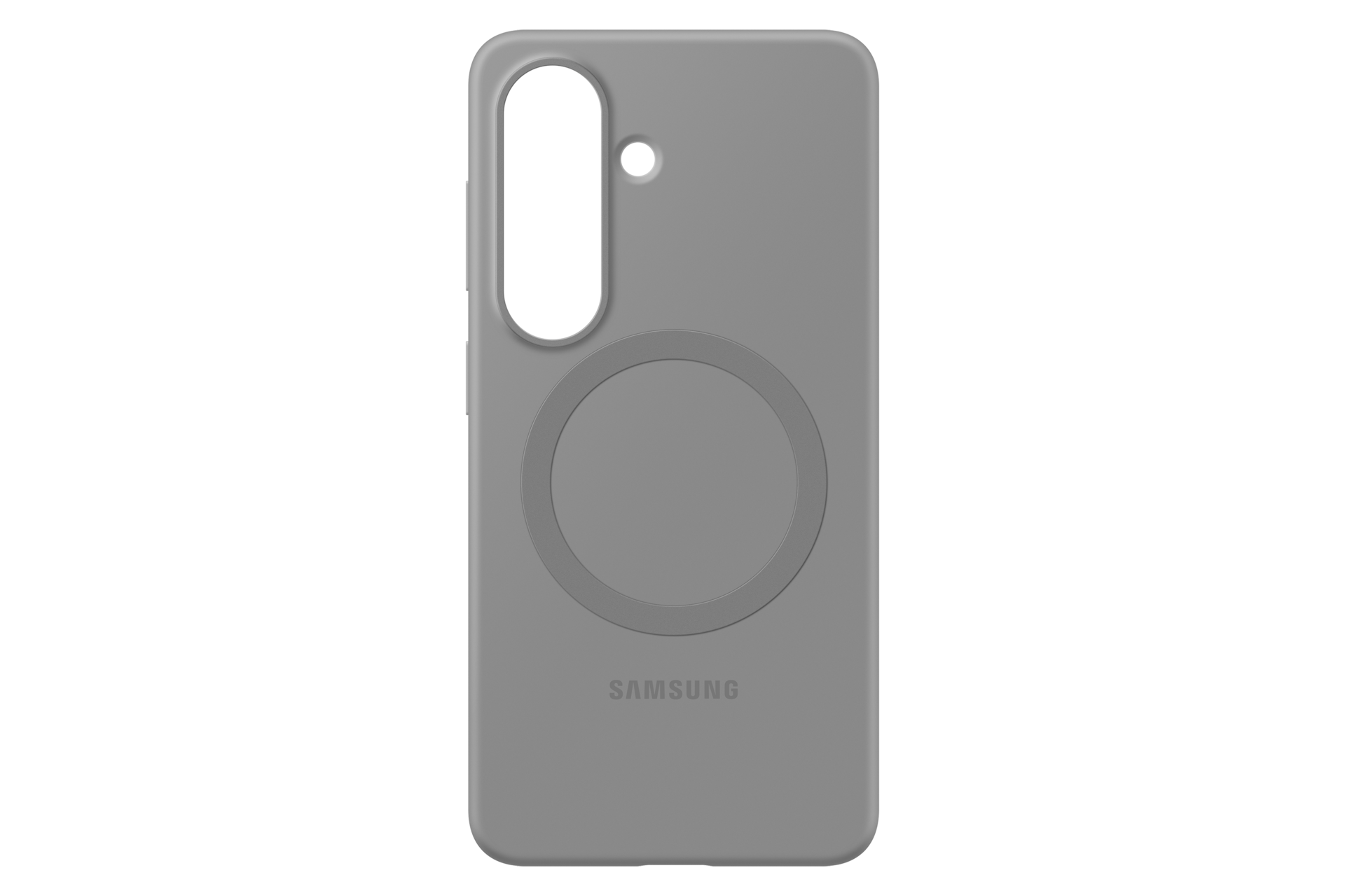 Silicone Magnet Case สำหรับ Galaxy S26 Front2 Gray 