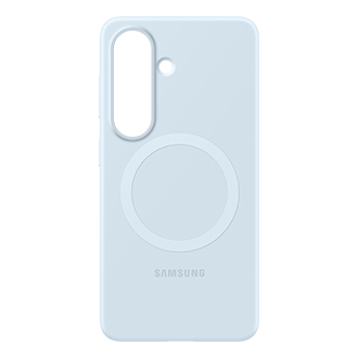 Silicone Magnet Case สำหรับ Galaxy S26 Front2 Light Blue 