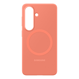 Silicone Magnet Case สำหรับ Galaxy S26 Front2 Coralred 