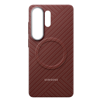 Galaxy S26 Ultra Carbon Magnet Case Front2 Red 