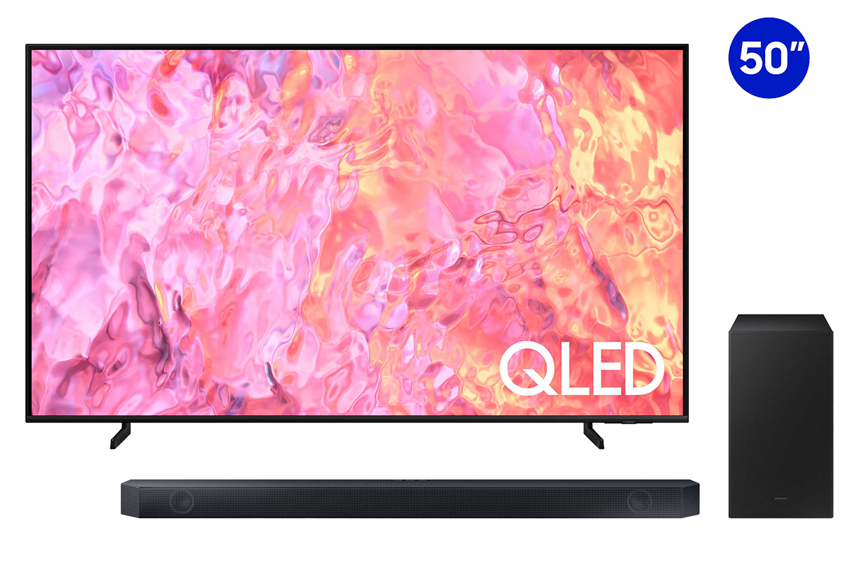 50" QLED 4K Q63C + B-Series Soundbar HW-B550