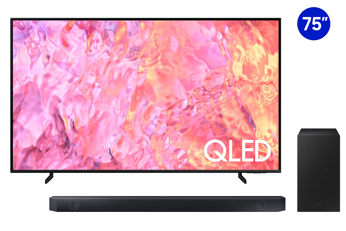 75" QLED 4K Q63C + Premium Q-series Soundbar HW-Q600C