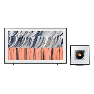 65" The Frame LS03HE 4K TV (2026) + Music Frame HW-LS60D ด้านหน้า