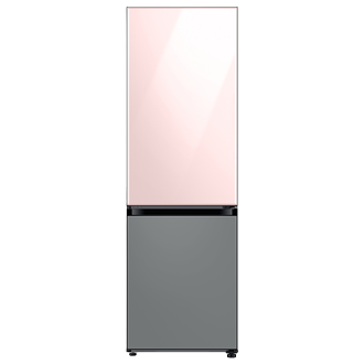 ตู้เย็น BESPOKE 2 ประตู ด้านบน สี Glam Pink ด้านล่าง สี Satin Gray