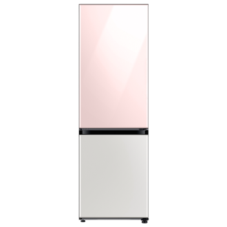 ตู้เย็น BESPOKE 2 ประตู ด้านบน สี Glam Pink ด้านล่าง สี Glam White