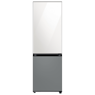 [ตู้เย็น BÉSP~ÓKÉ 2 ประตู ด้านบน สี G~lám P~íñk ด้านล่าง สี S~átíñ~ Gráý~]