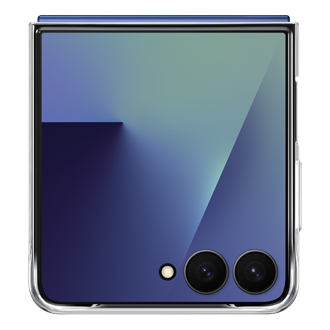 Galaxy Z Flip7 Clear Case ด้านหน้า สี Transparent