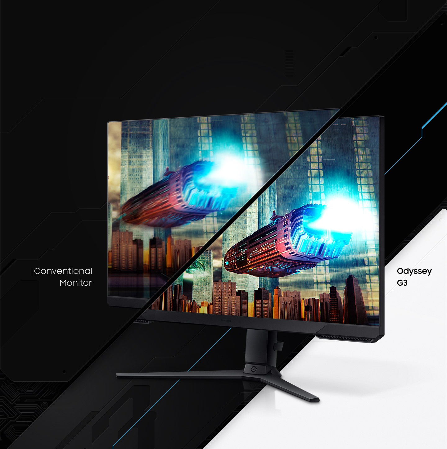 จอคอม SAMSUNG Odyssey G3 27 LS27AG320NEXXT VA 165Hz Gaming Monitor