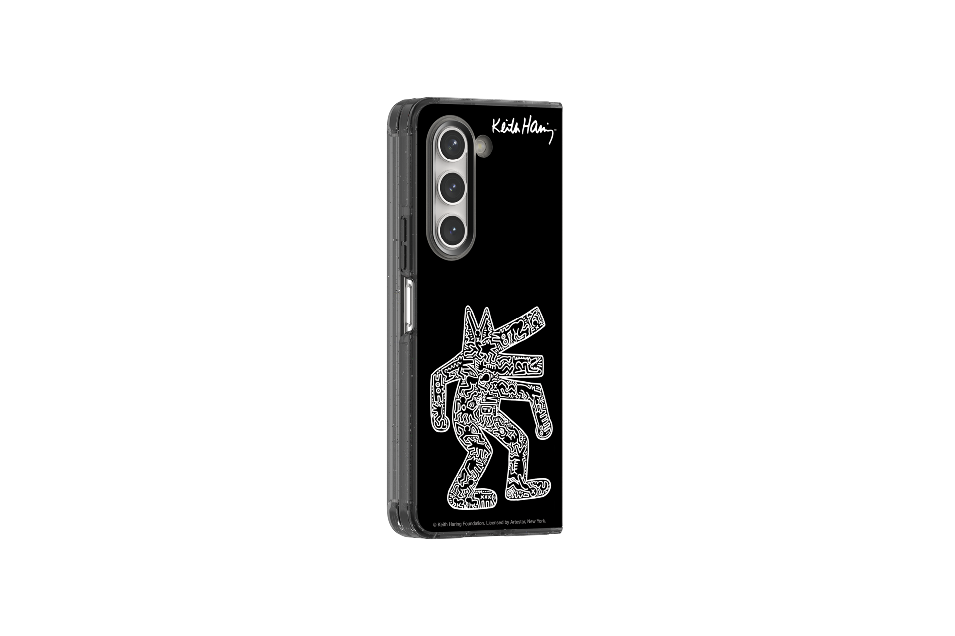 Keith Haring Black Eco-Friends Case for Galaxy Z Fold5