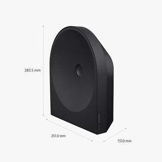 ขนาดของลำโพง WiFi Samsung รุ่น HW-LS50H (251.0 x 283.5 x 137.0 มม.)