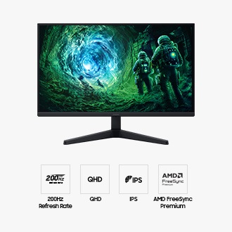 27" Odyssey G5 G53F QHD 200Hz Gaming Monitor Black