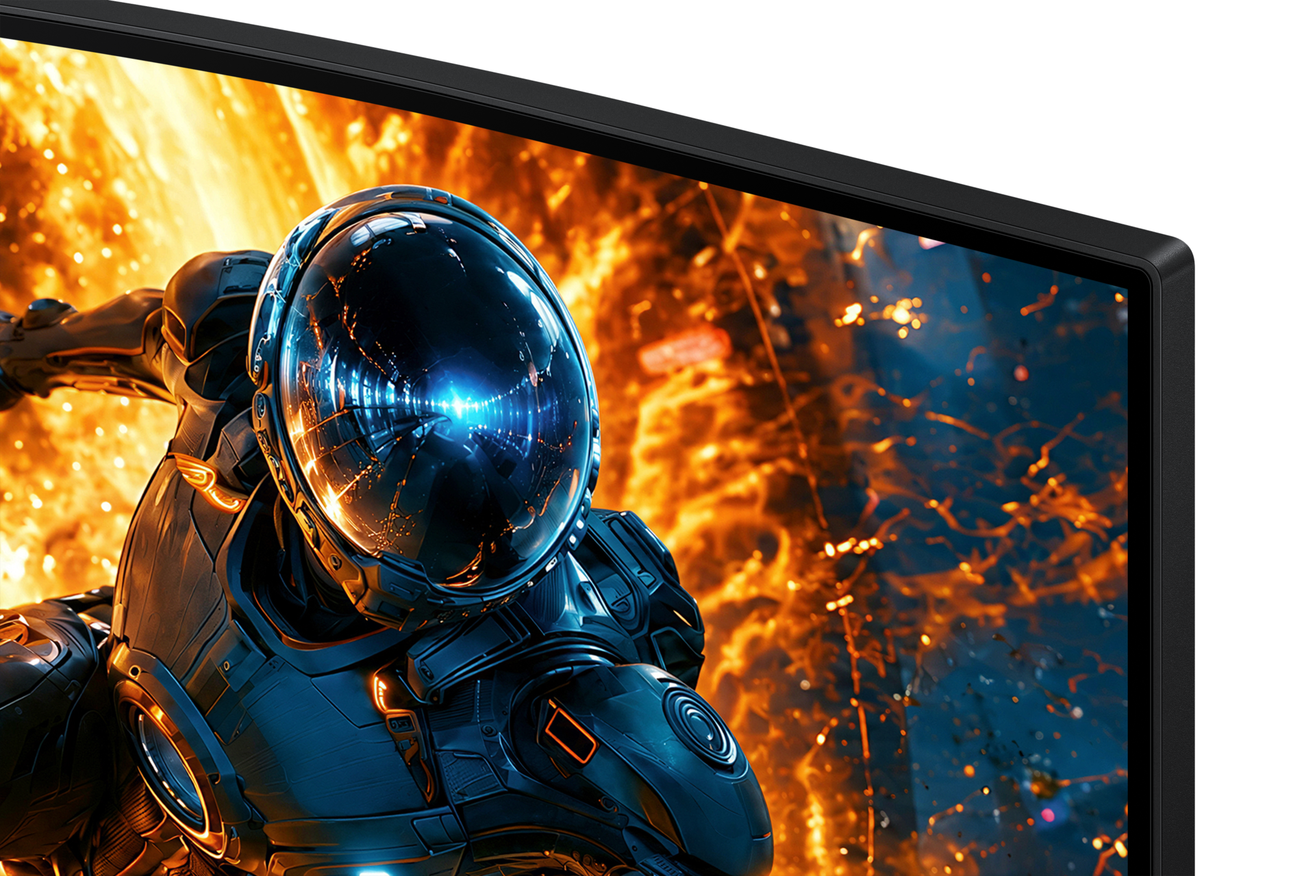 Odyssey G5 G55H QHD 180Hz Gaming Monitor Detail Black 
